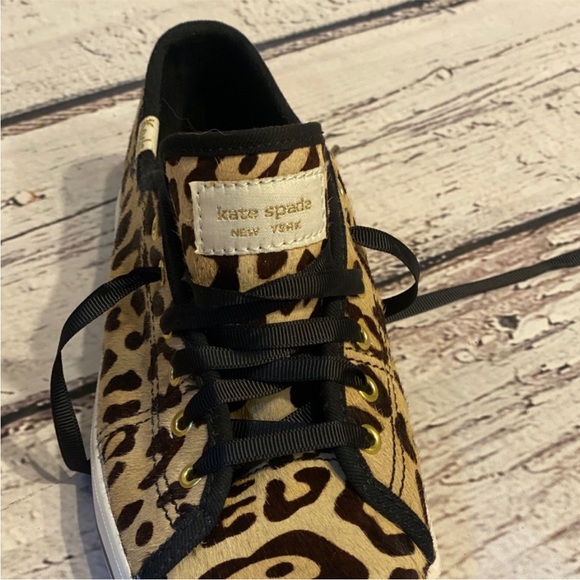 kate spade Leopard Print Sneakers NWOT - Picture 2 of 10
